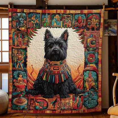 Skye Terrier Mayan Culture WY0801054CL Quilt