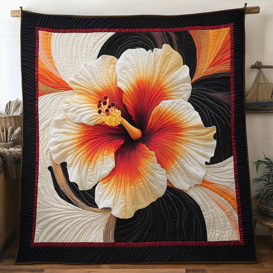 Golden Hibiscus Flame WN1704008CL Quilt