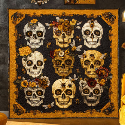 Bright Hive Skull WN2309024CL Quilt