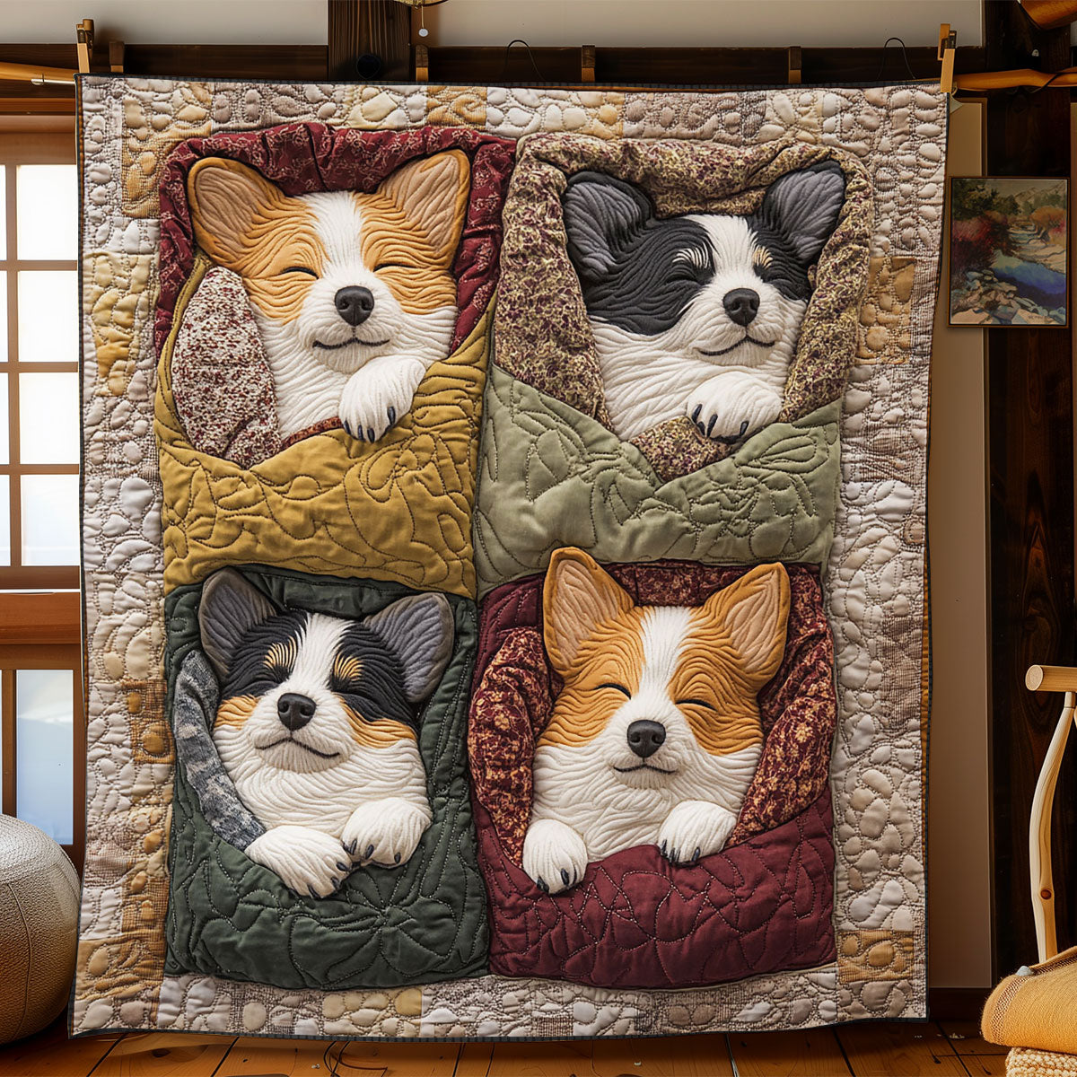 Corgi Pockets CP0512114CL Quilt