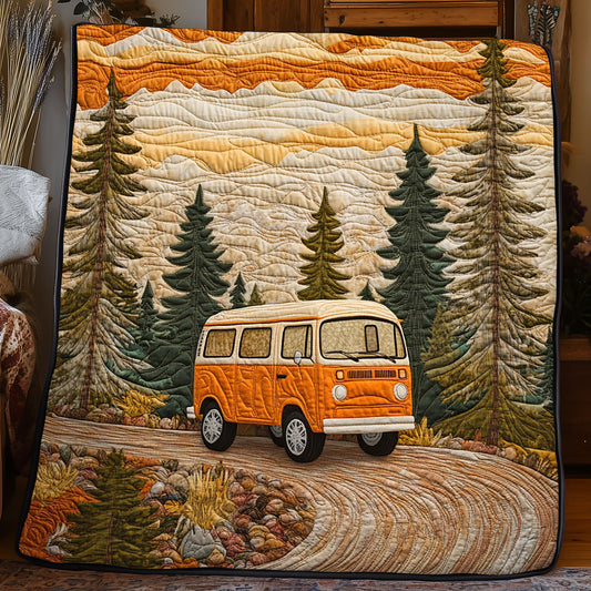 Retro Forest Ride WJ0504012CL Quilt