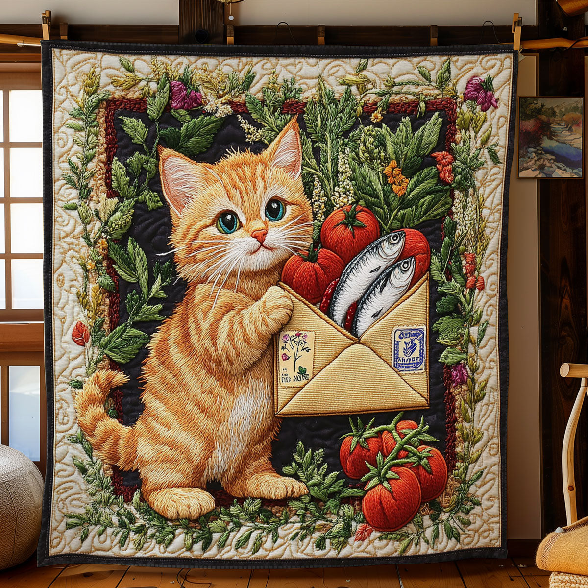 Cat Snacker's Delight WN3006033CL Quilt