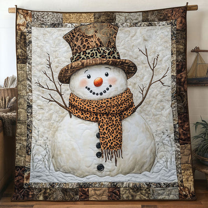 Frosty Leopard Snowman WN1411029CL Quilt