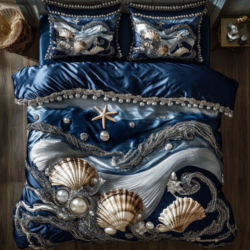 Midnight Ocean Wave WN0808061CL Duvet Cover Set