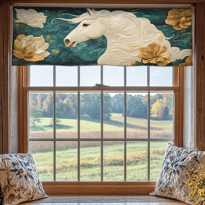 Charming Horse WX2205009CL Quilted Valance