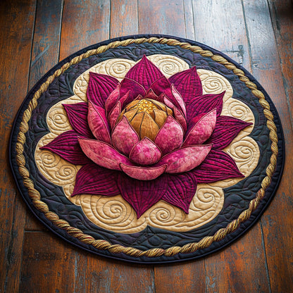 Silken Lotus CP2807034CL Quilted Round Mat