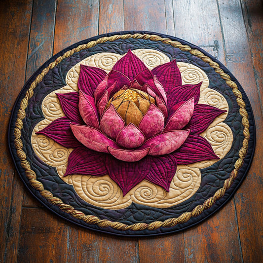 Silken Lotus CP2807034CL Quilted Round Mat