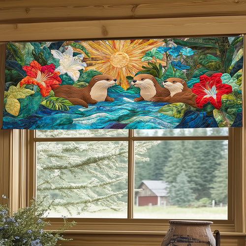 Otter Family WJ1104024CL Quilted Valance