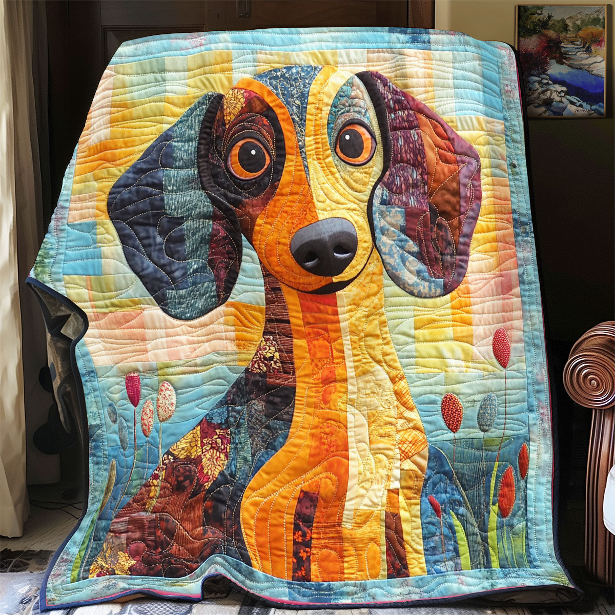 Dachshund YR1101043CL Quilt