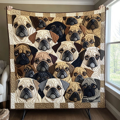 Pug Charm CW0512021CL Quilt