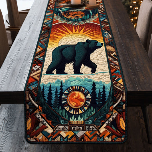 Majestic Bear Comforter CM2605022CL Quilted Table Runner