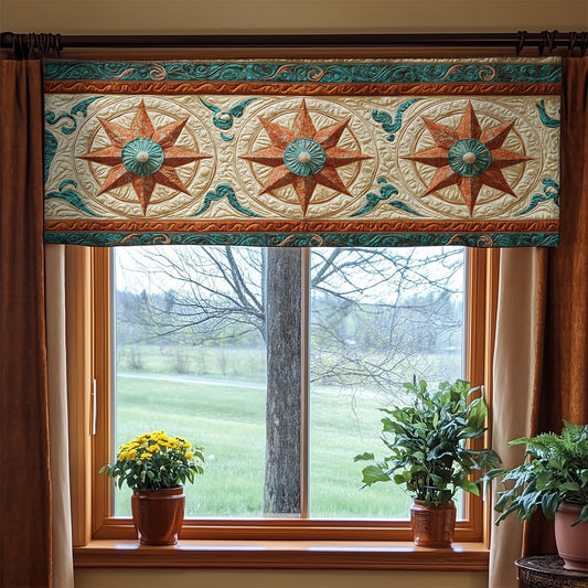Star Pattern WX1305036CL Quilted Valance