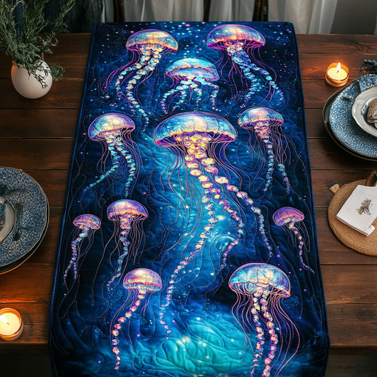 Mystic Jellyfish CW1705212CL Quilted Table Runner