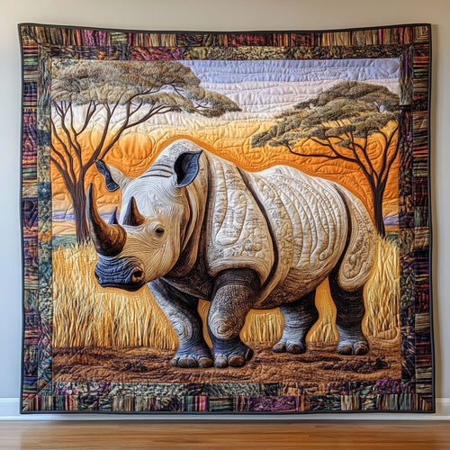 African Rhino CQ1206015CL Quilt