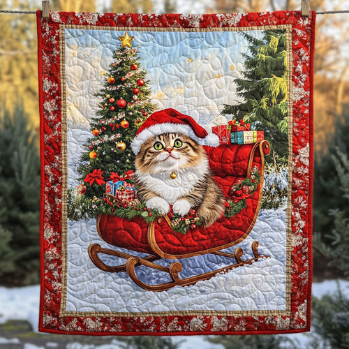 Cat Christmas Happy WT0501008CL Quilt