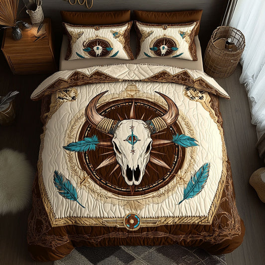 Western Bull Skull WN2308128CL Duvet Cover Set