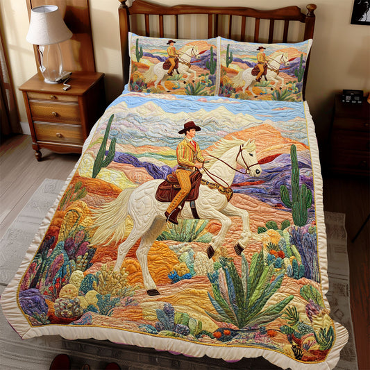 Cowboy Riding WX0212064CL Duvet Cover Set