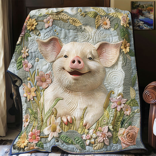 Happy Hog Haven YR1901008CL Quilt