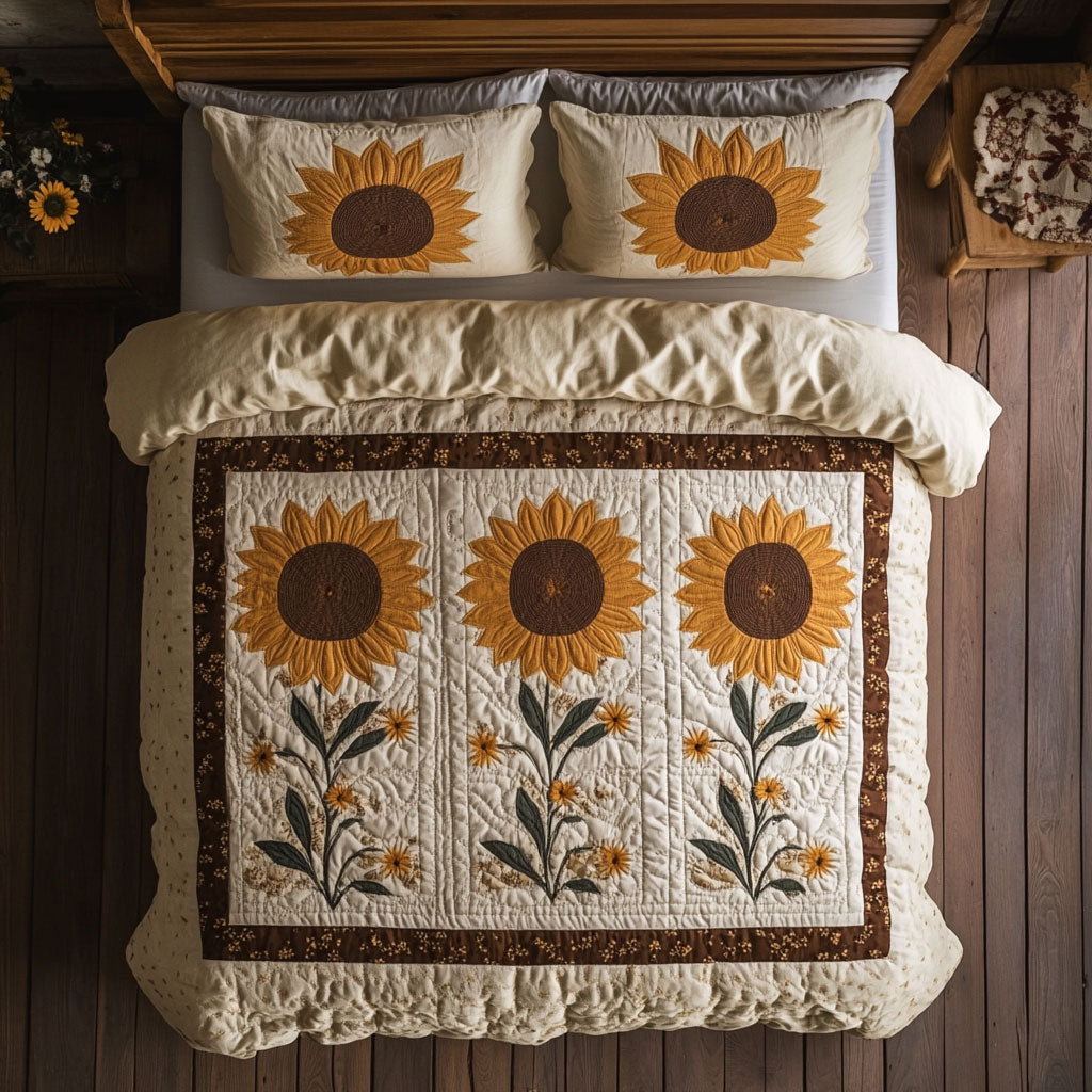 Morning Glory Sunflowers WY2406055CL Duvet Cover Set