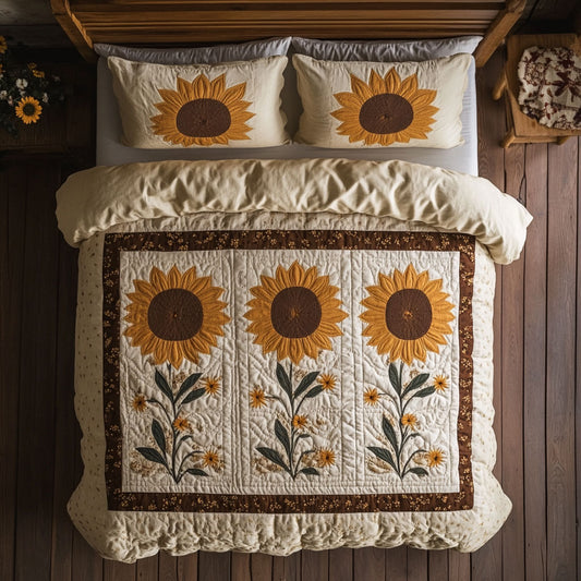 Morning Glory Sunflowers WY2406055CL Duvet Cover Set