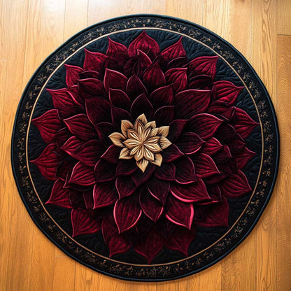 Dark Dahlia WN2904006CL Quilted Round Mat