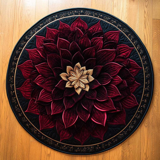 Dark Dahlia WN2904006CL Quilted Round Mat
