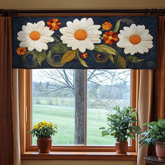 Daisy Floral WX1305016CL Quilted Valance