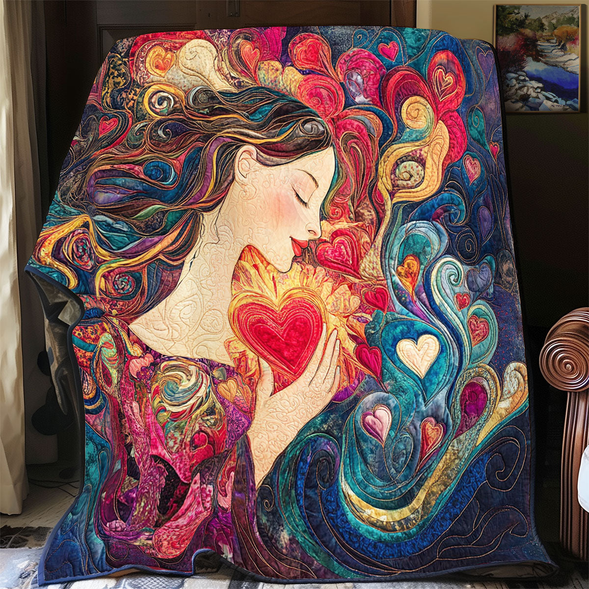 Heart Women WY0901033CL Quilt