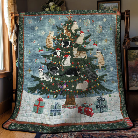 Cat Christmas Joy WN1610065CL Quilt