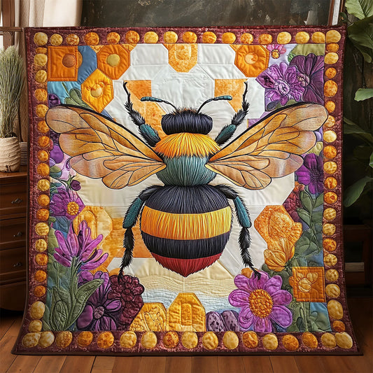Flower Golden Hive WJ2805004CL Quilt