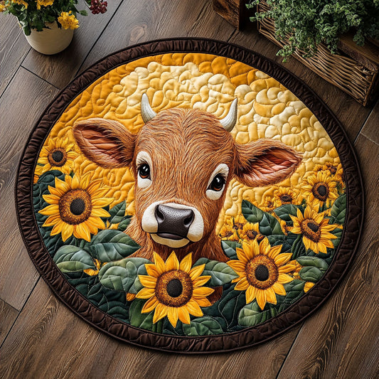 Brushed Blissful CM0606006CL Quilted Round Mat