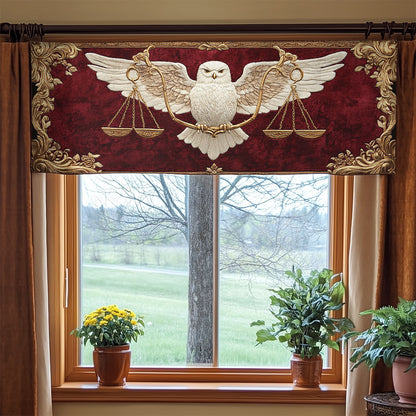 Owl Justice WN2307043CL Quilted Valance