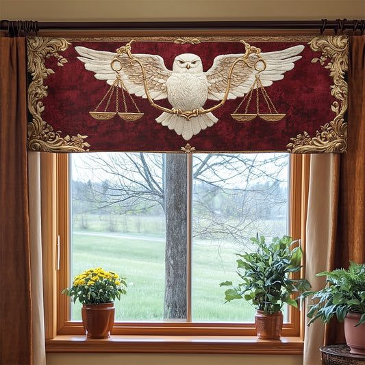 Owl Justice WN2307043CL Quilted Valance