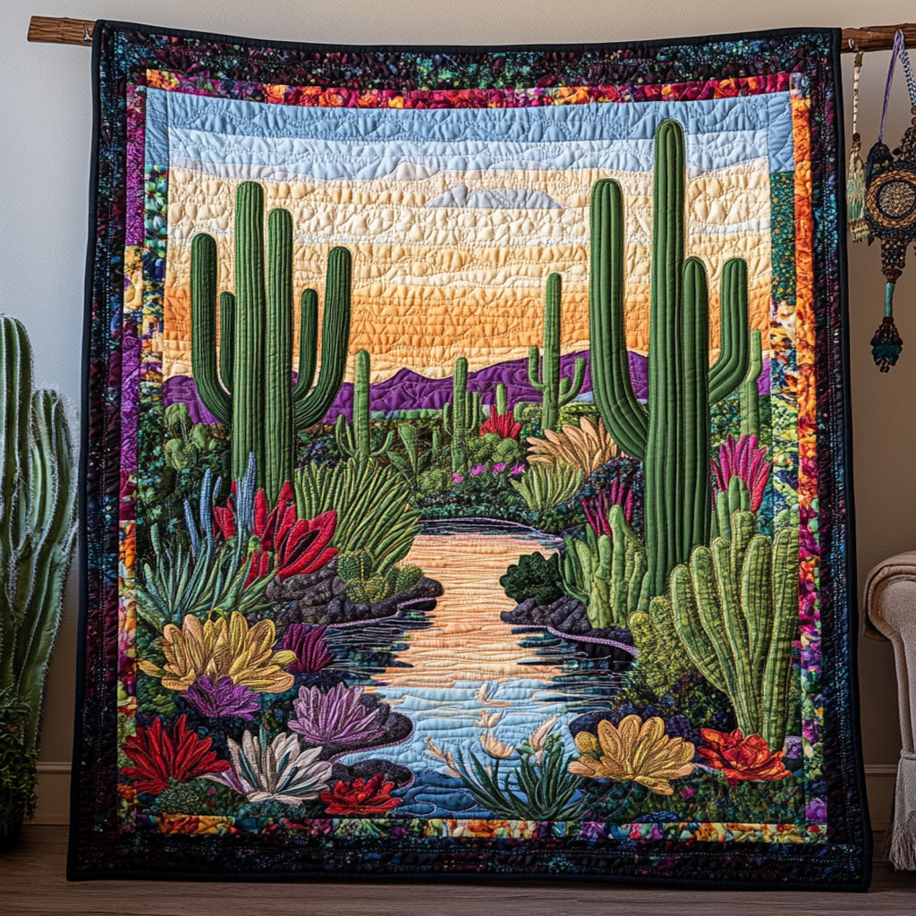 Sundown In Bloom WY1007050CL Quilt