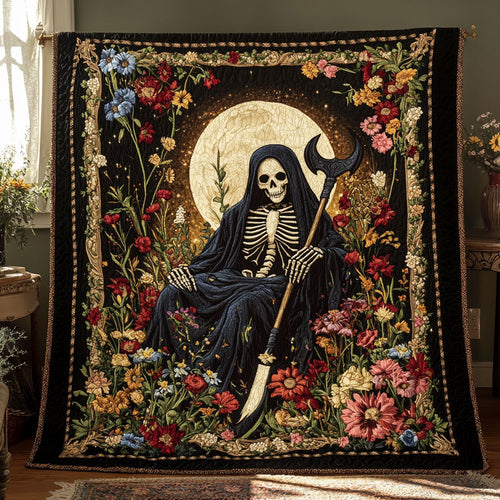 Floral Grim Reaper WN1009016CL Quilt