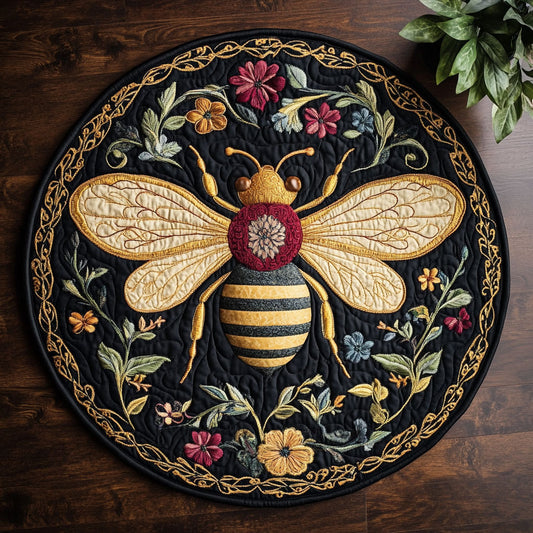 Queen's Embrace CM0905031CL Quilted Round Mat
