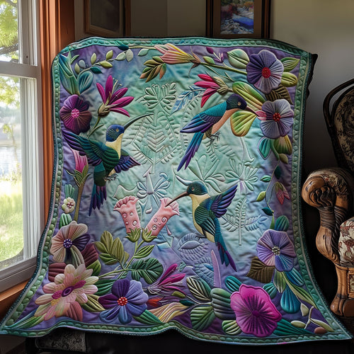 Three Hummingbird WY0801087CL Quilt