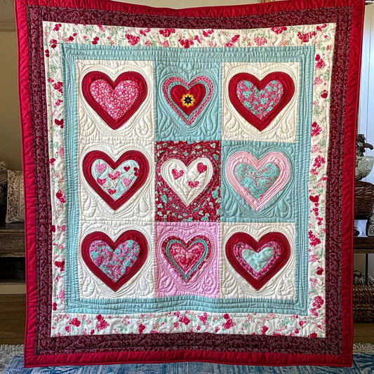 Romantic Heart Collection WP1112022CL Quilt