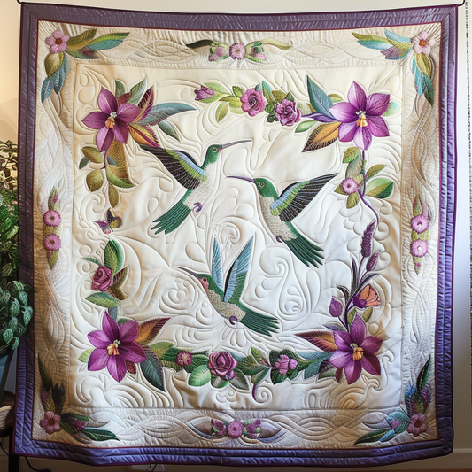 Majestic Hummingbirds YR0401051CL Quilt