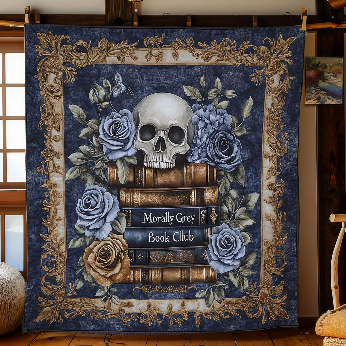 Skull Work WN2005011CL Quilt
