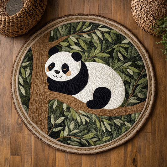 Jungle Panda WY2203015CL Quilted Round Mat
