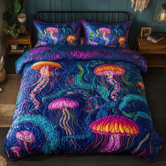 Majestic Sea Jellyfish WY2602020CL Duvet Cover Set