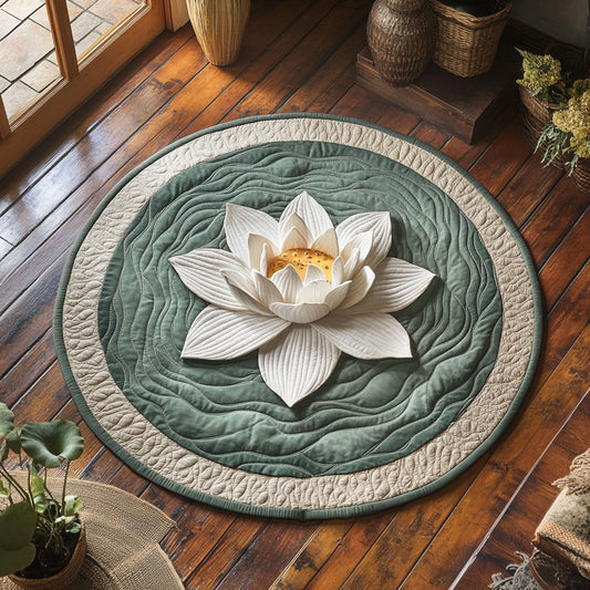 Water Whisper CP1808091CL Quilted Round Mat