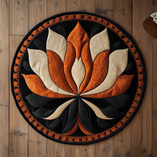 Amber Flower WN2804001CL Quilted Round Mat