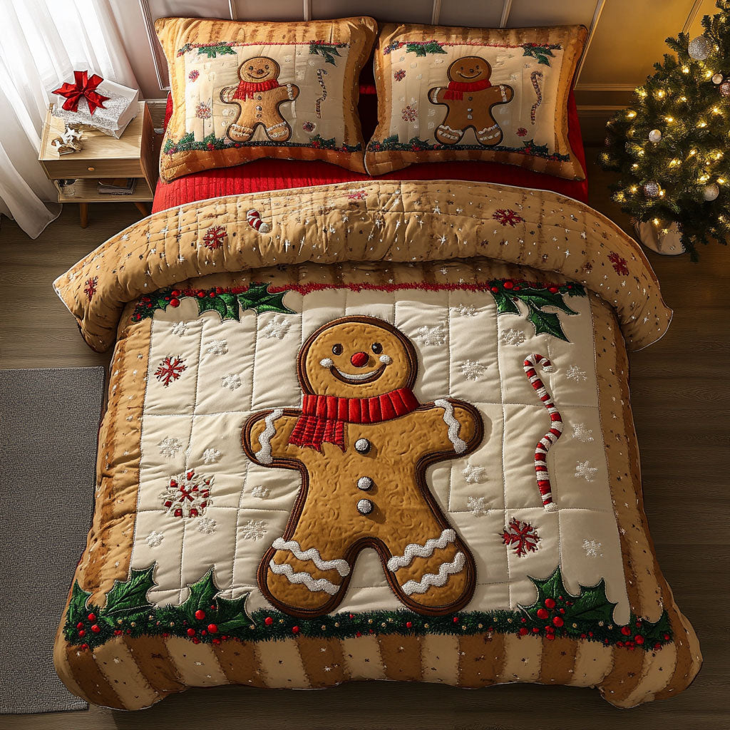 Snowy Love Gingerbread WN0411087CL Duvet Cover Set
