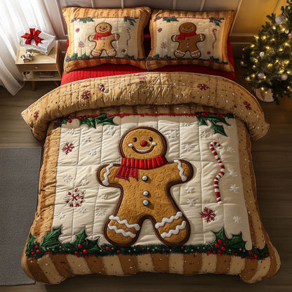 Snowy Love Gingerbread WN0411087CL Duvet Cover Set