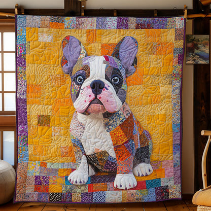 French Bulldog Mosaic WN0601078CL Quilt