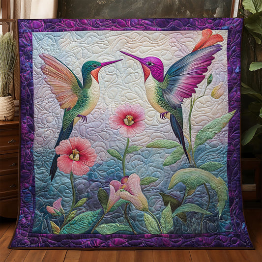 Floral Hummingbird WX1905021CL Quilt
