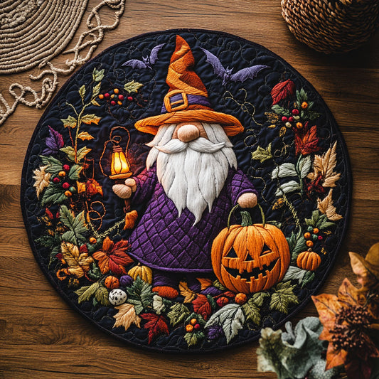 Mystical Gnome WY0508068CL Quilted Round Mat