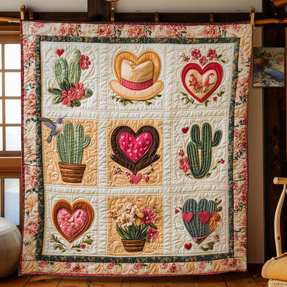 Cowboy’s Cactus Valentine WN0412065CL Quilt